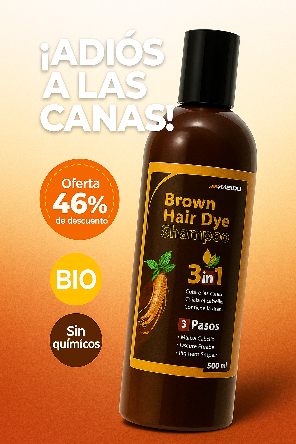 Shampoo de Henna para canas